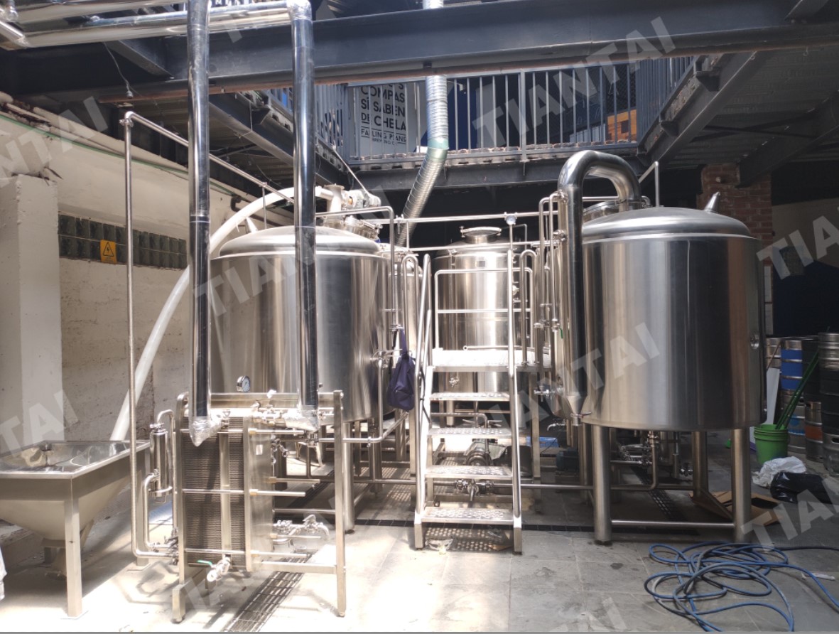 1200L Four Vessel Micro Brewing Equipment Installed in Mexico